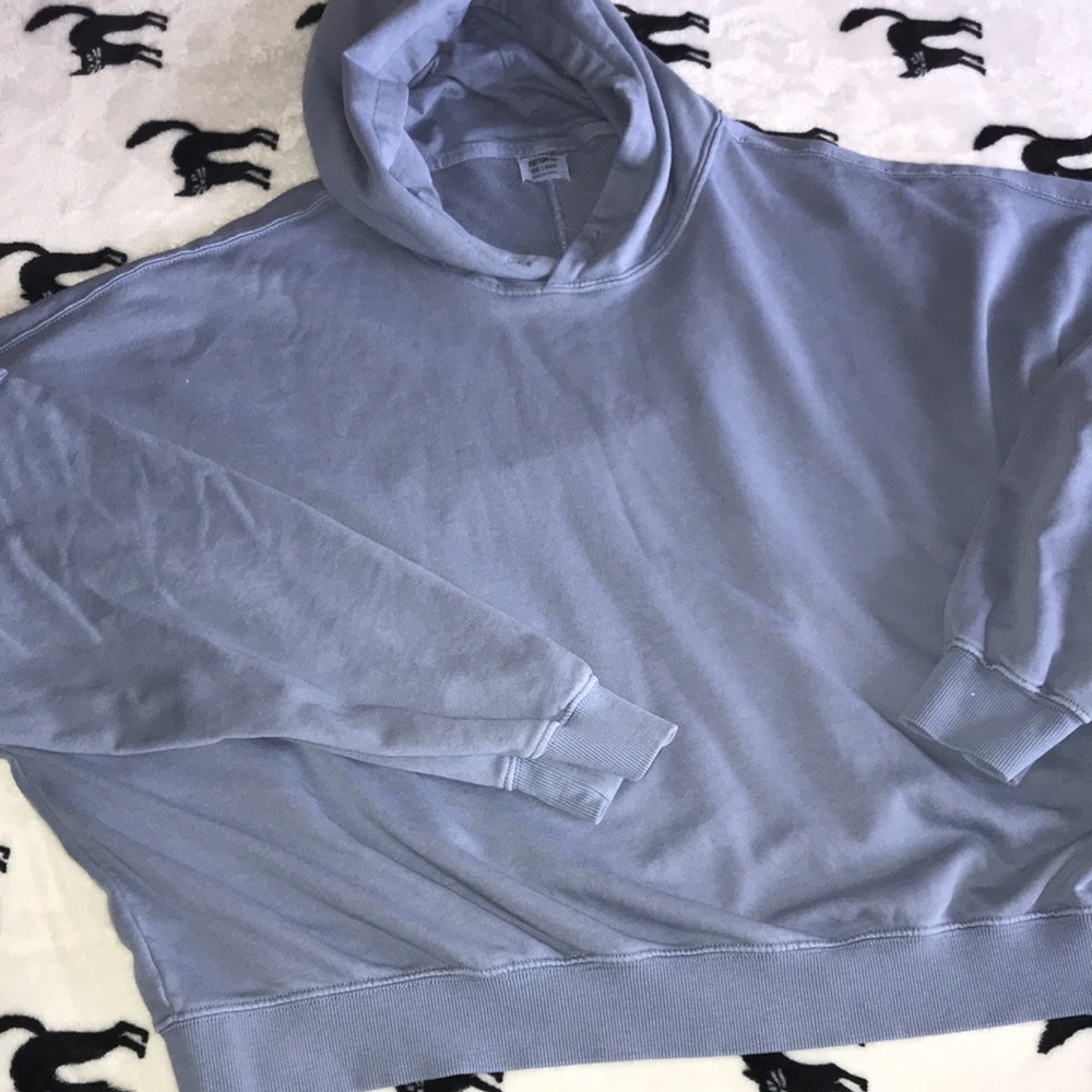 Oversized Cotton:On Cropped Hoodie - Picture 2 of 5